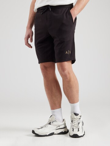 Loosefit Pantaloni di ARMANI EXCHANGE in nero: frontale