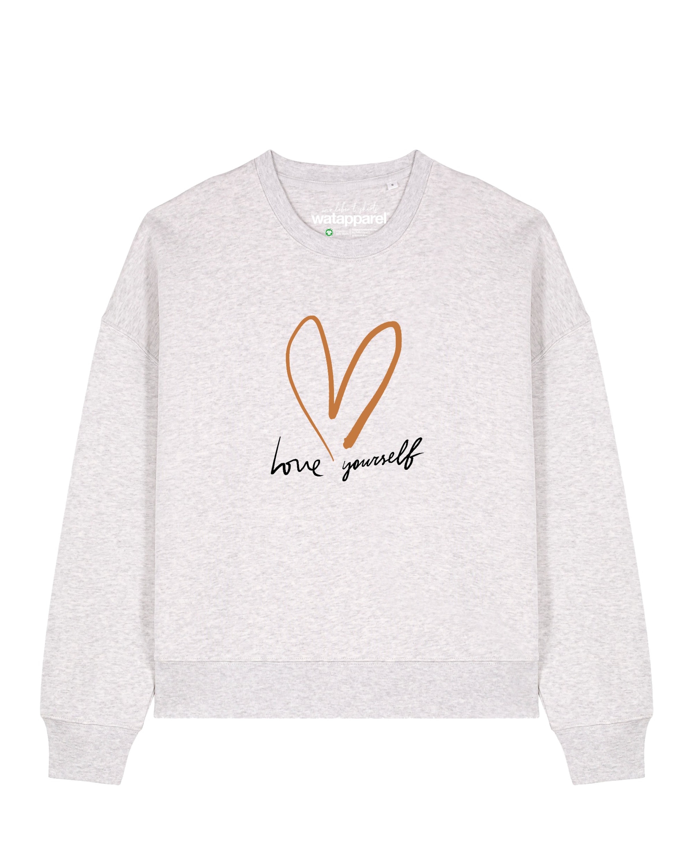 Watapparel Sweatshirt 'Self love ' in Grau: Vorderseite