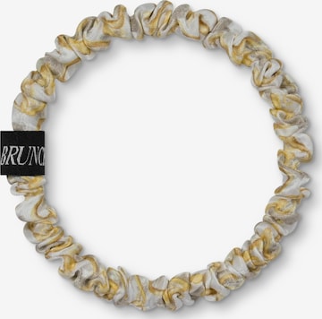 Ornement pour cheveux 'BRUNCHIES® "Snake II" Seiden Scrunchie aus feinster Maulbeerseide für gesunde Haare mit Schlangen-Print nach dem Vorbild von Hermès' BRUNCHIES® en jaune : devant