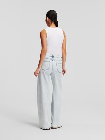 Karl Lagerfeld Wide Leg Jeans i blå