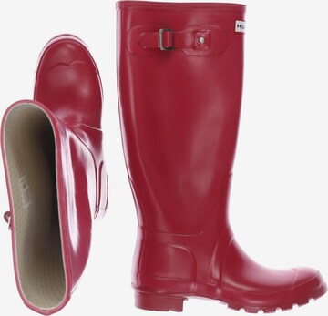 HUNTER Dress Boots in 37 in Red: front