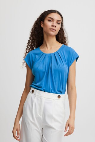 Camicia da donna 'Perl' di b.young in blu: frontale