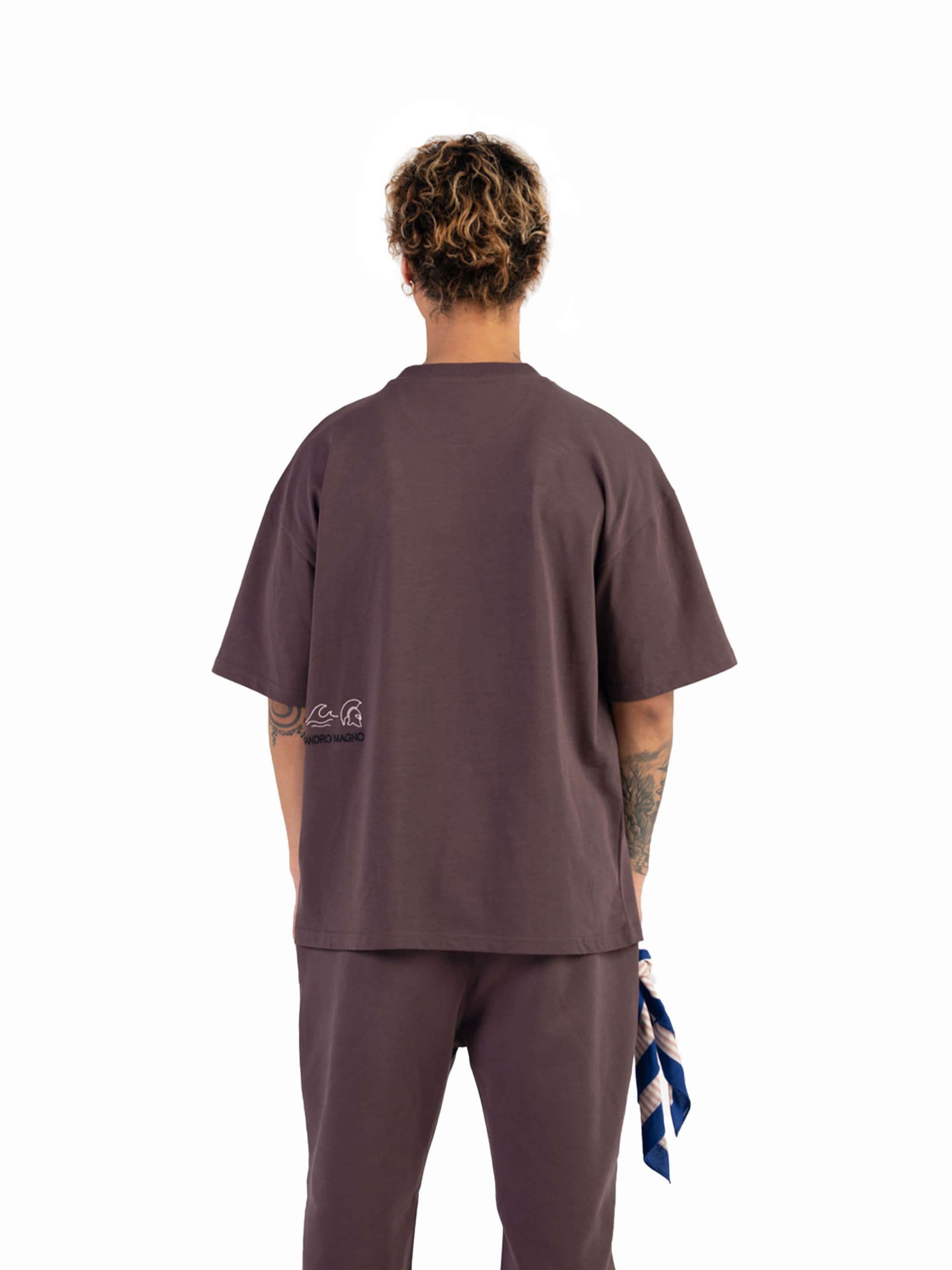 Alessandro Magno Shirt 'ESSENTIALS' in Brown