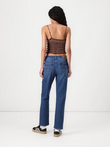 Lee Слим Джинсы 'CAROL' в Синий: сзади