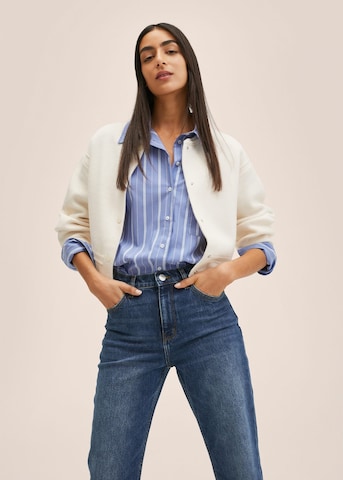 MANGO Regular Jeans 'New Mom' in Blau