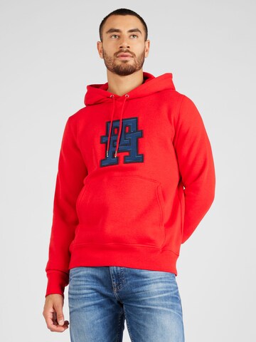 TOMMY HILFIGER Tréning póló - piros: elől