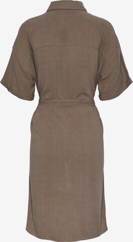PIECES Skjortklänning 'VINSTY' i brun