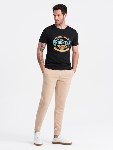 Ombre Regular Broek in Beige