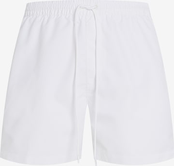 Calvin Klein Swimwear Шорти за плуване в бяло: отпред