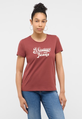 MUSTANG T-Shirt 'Alma' in Rot: Vorderseite