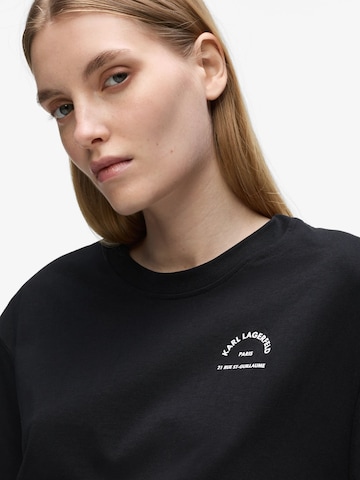 Karl Lagerfeld - Camiseta 'Rue St-Guillaume' en negro