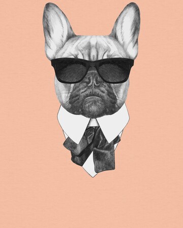 Watapparel T-Shirt 'Ein fescher Hund' in Orange