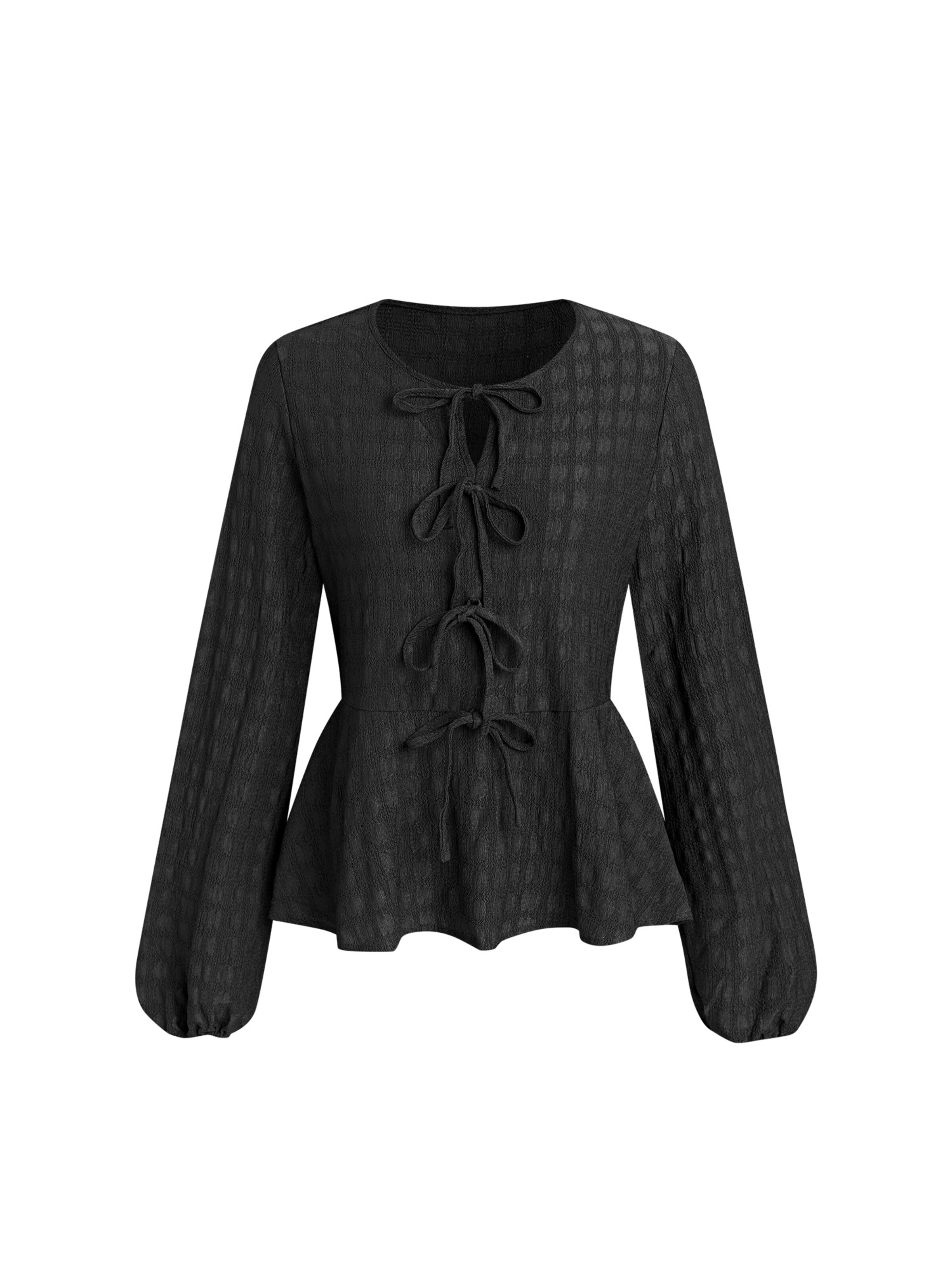 Cupshe Pyjama in Schwarz: Vorderseite