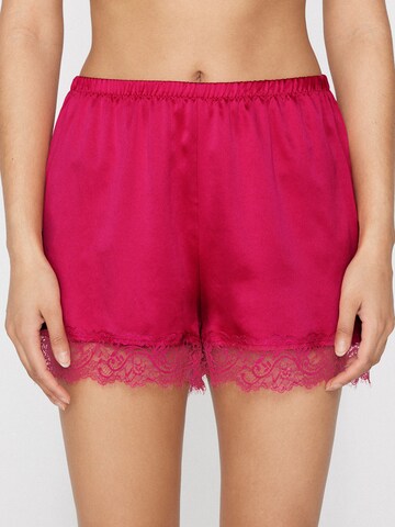 Tezenis Regular Pajama Pants in Pink: front