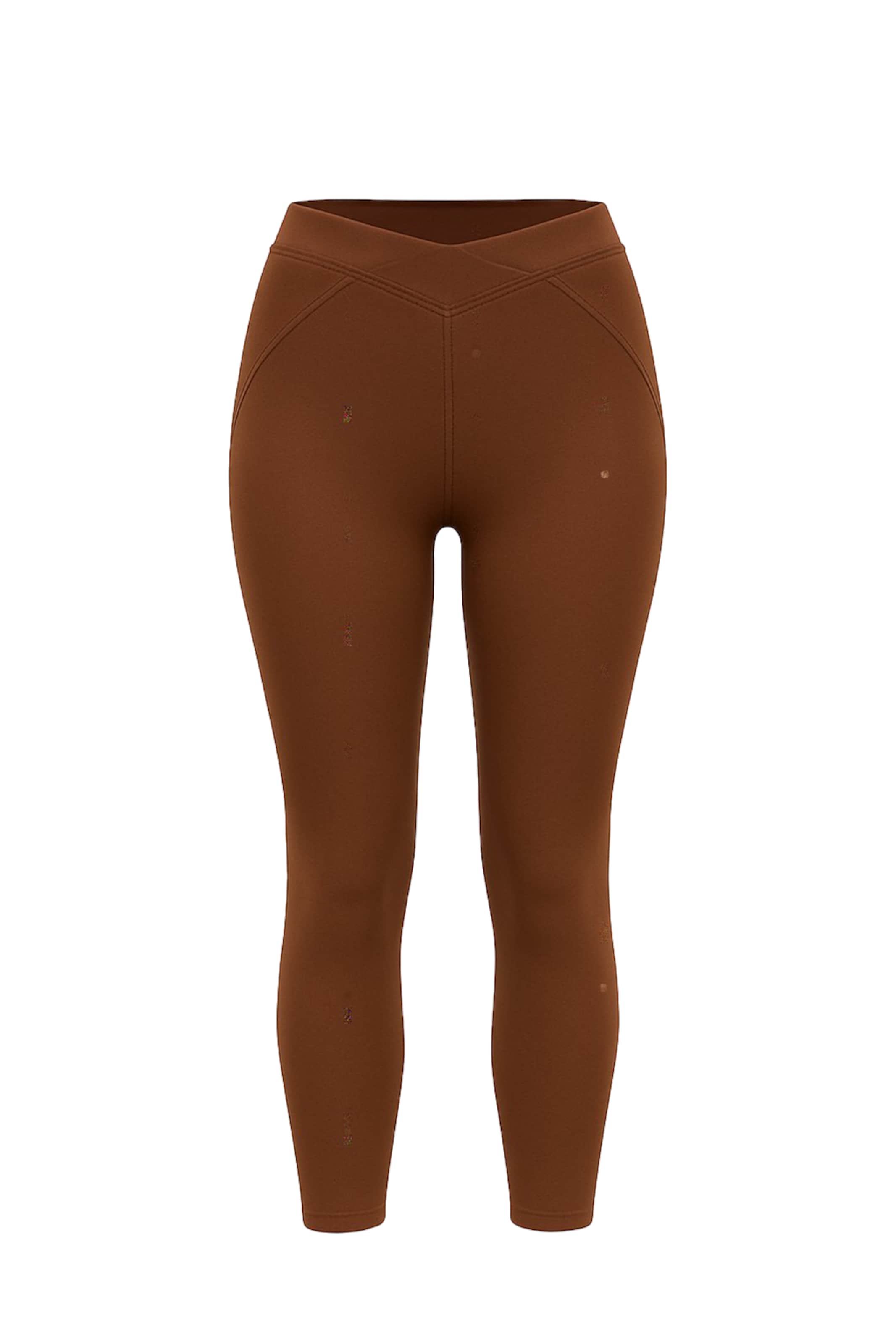 PCFG Skinny Leggings in Brown: front