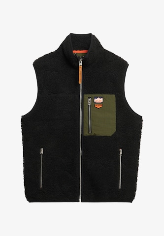 Superdry - Chaleco en negro: frente
