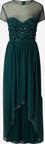 LACE & BEADS - Vestido de noche 'Dina' en verde: frente