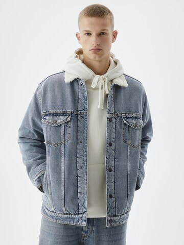 Pull&Bear Tussenjas in Blauw: voorkant