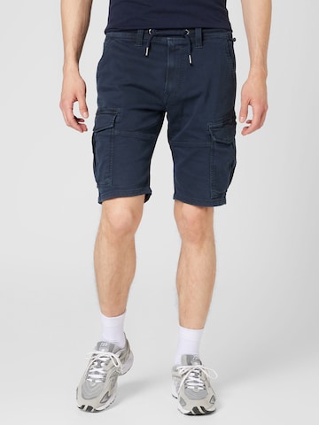 Regular Pantalon cargo 'Jared' Pepe Jeans en bleu : devant