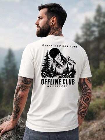 Neverless Shirt 'Offline Club' in White