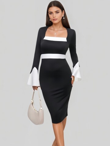 LapaPlus Kleid in Schwarz: Vorderseite