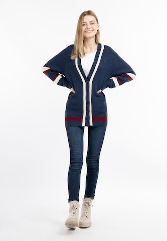 Cardigan DreiMaster Maritim en bleu