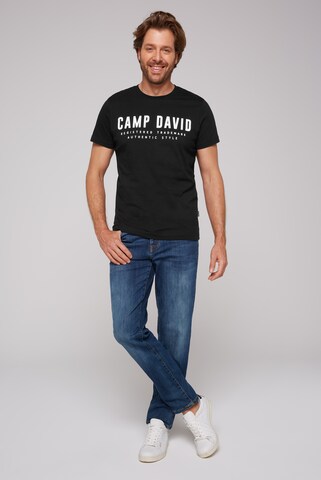 CAMP DAVID T-Shirt in Schwarz