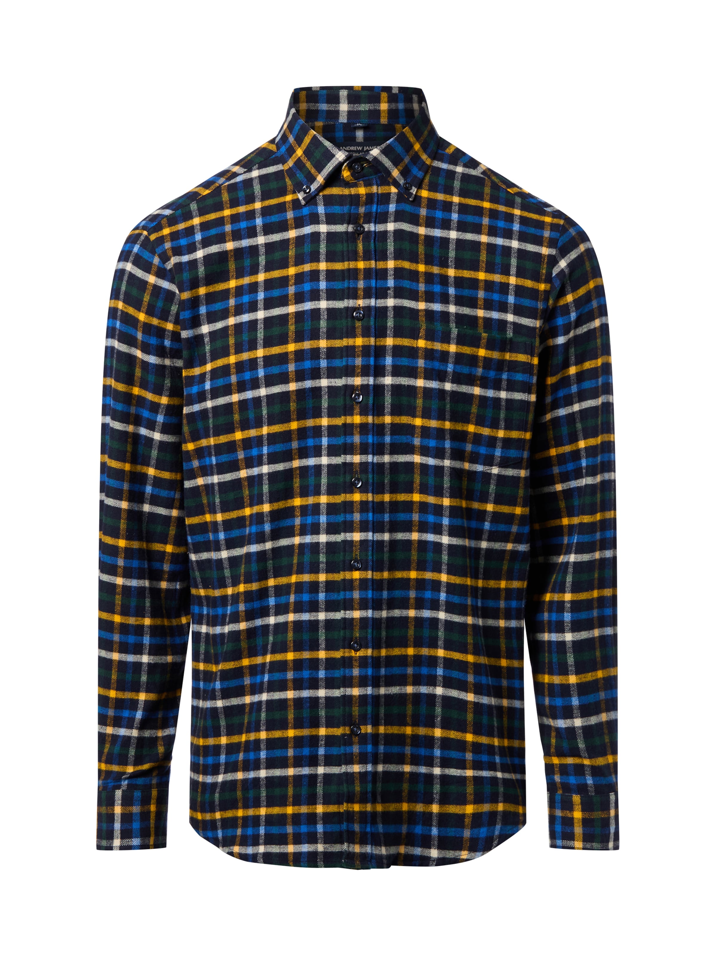 Andrew James Comfort Fit Hemd in Blau: Vorderseite