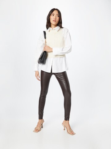 River Island Skinny Legíny – hnědá