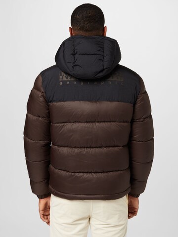 NAPAPIJRI Between-season jacket 'HORNELEN' in Brown