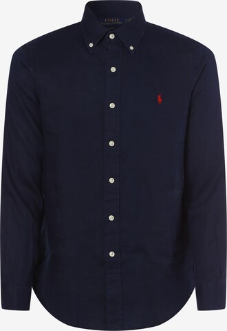 Chemise Polo Ralph Lauren en bleu : devant