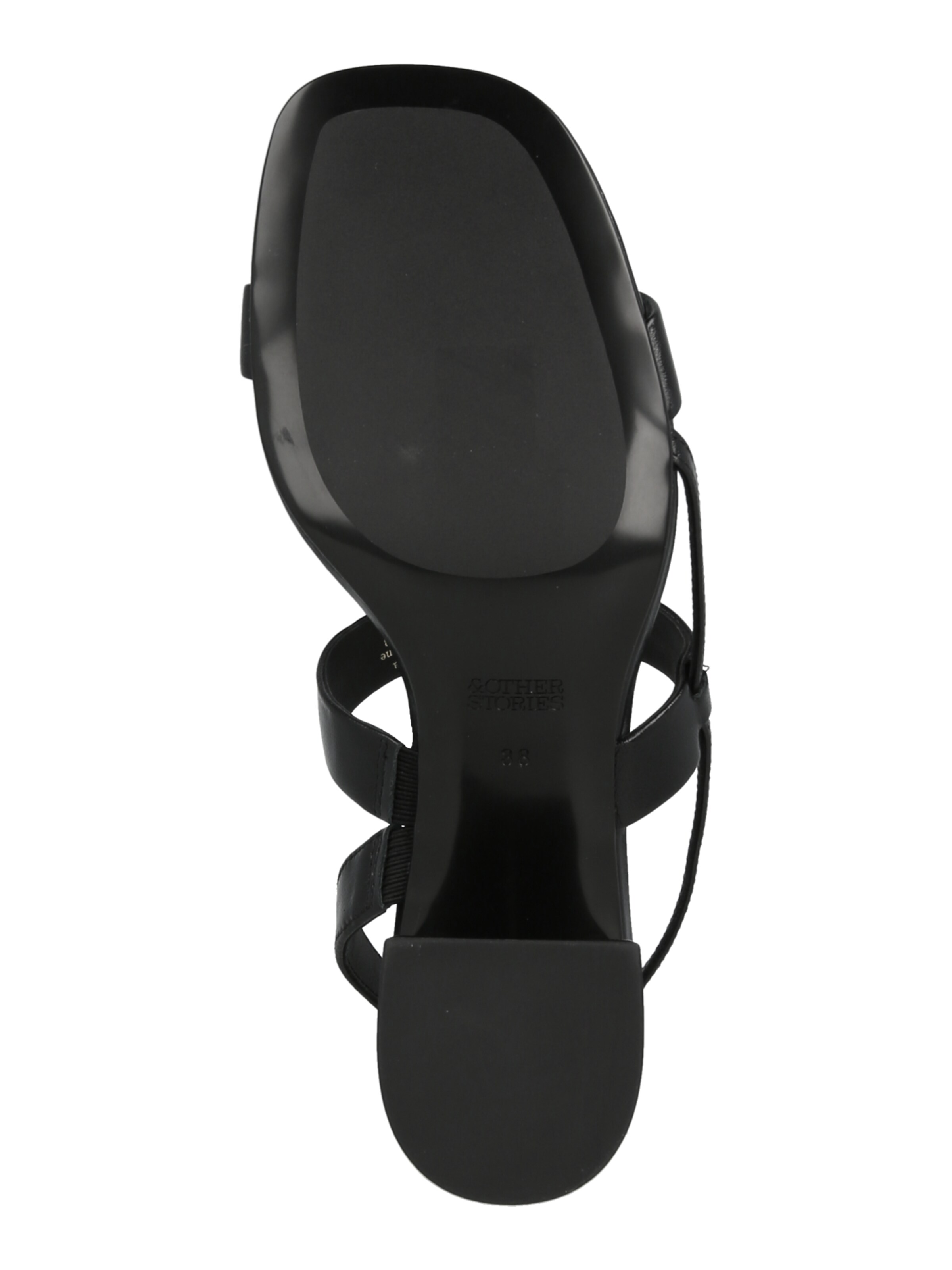 & Other Stories Sandali s paščki | črna barva