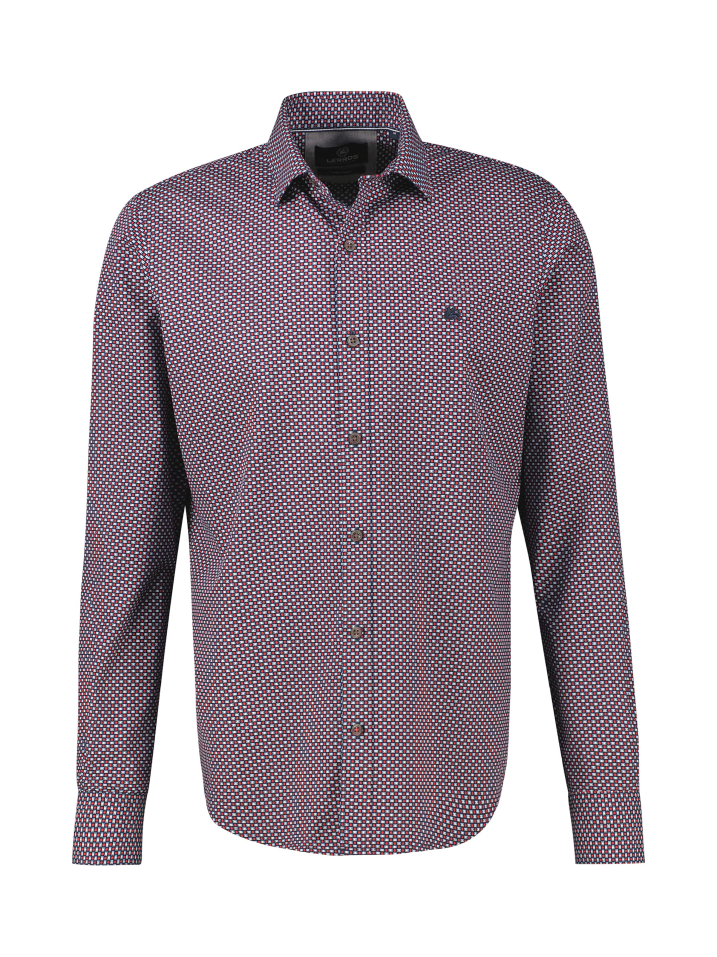 LERROS Slim fit Overhemd in Rood: voorkant