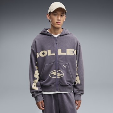 PUMA Sportsweatvest in Grijs: voorkant