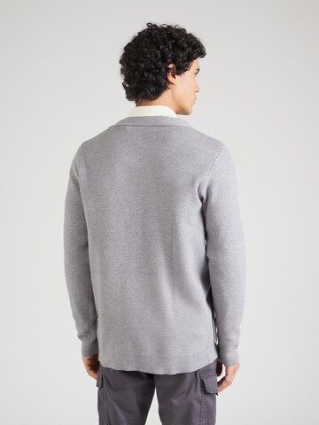 INDICODE JEANS Strickjacke 'Squif' in Grau