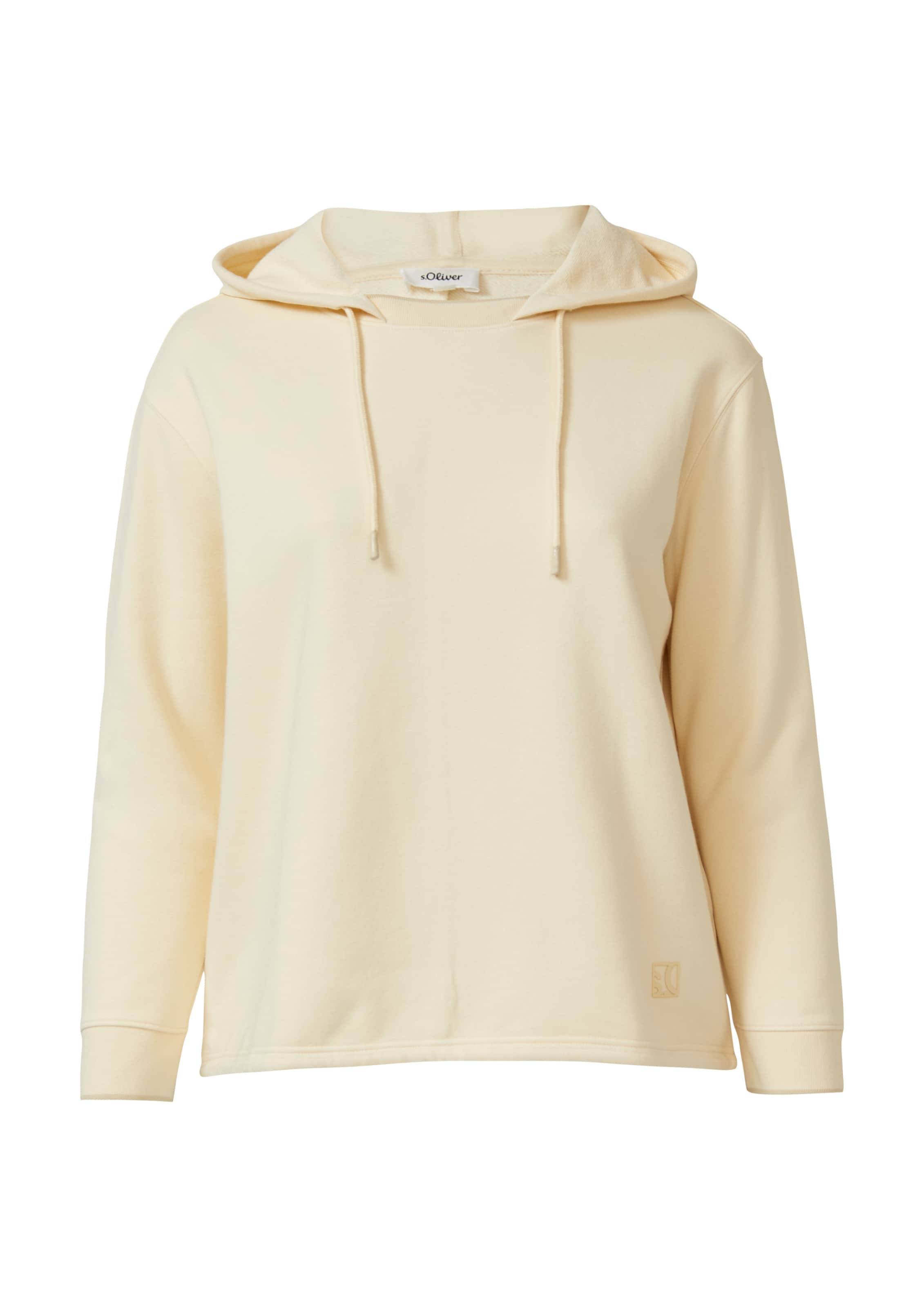 Sweat-shirt s.Oliver en beige : devant