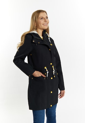 Schmuddelwedda Raincoat in Black: front