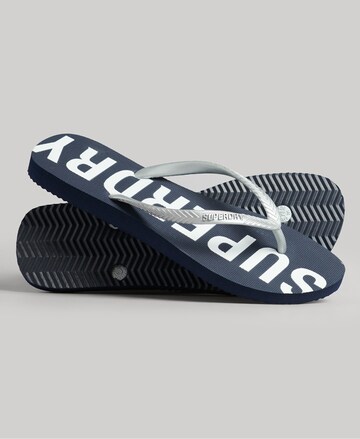 Tongs Superdry en bleu