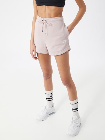 purpurinė Nike Sportswear Standartinis Kelnės: priekis