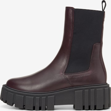 Marc O'Polo Chelsea boots in Red: front