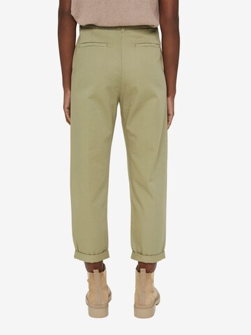 ESPRIT Regular Pleat-Front Pants in Green