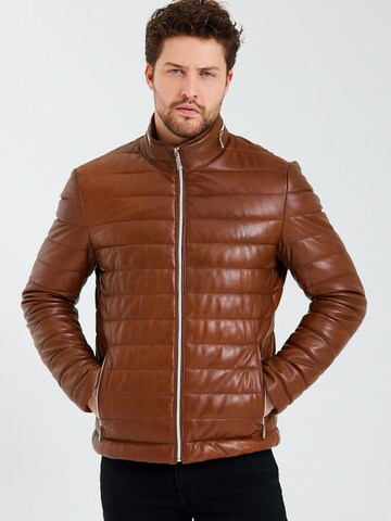 Ron Tomson Winter Jacket in Brown