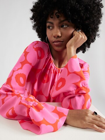 Marimekko - Vestido 'Majolika' em rosa