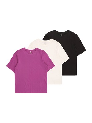 Lot De 5 T-shirts ONLY Pour Fille/femme - 100% Coton, Col Rond, Manches Courtes - Style Décontracté Junior