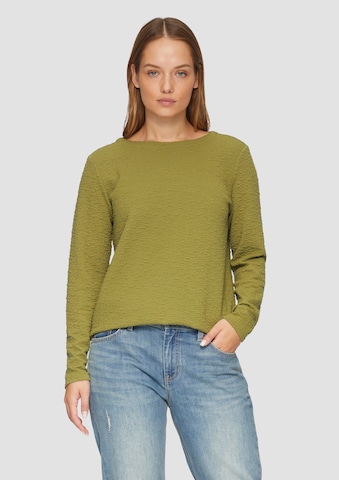 Sweat-shirt s.Oliver en vert : devant