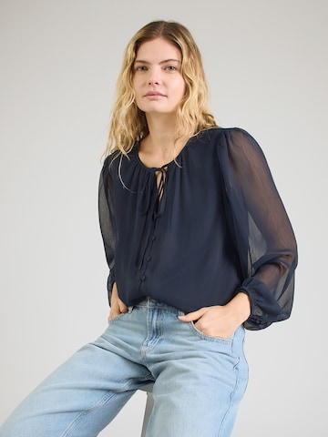 VILA Pluus 'VIJAVIZZA', värv sinine: eest vaates