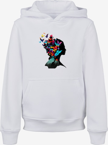 F4NT4STIC Sweatshirt 'Schmetterling' in Weiß: predná strana