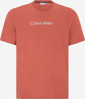 Calvin Klein Big & Tall - Camisa 'HERO' em laranja: frente