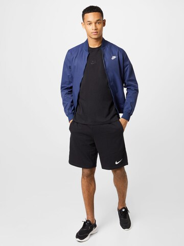 juoda Nike Sportswear Marškinėliai 'Essential'