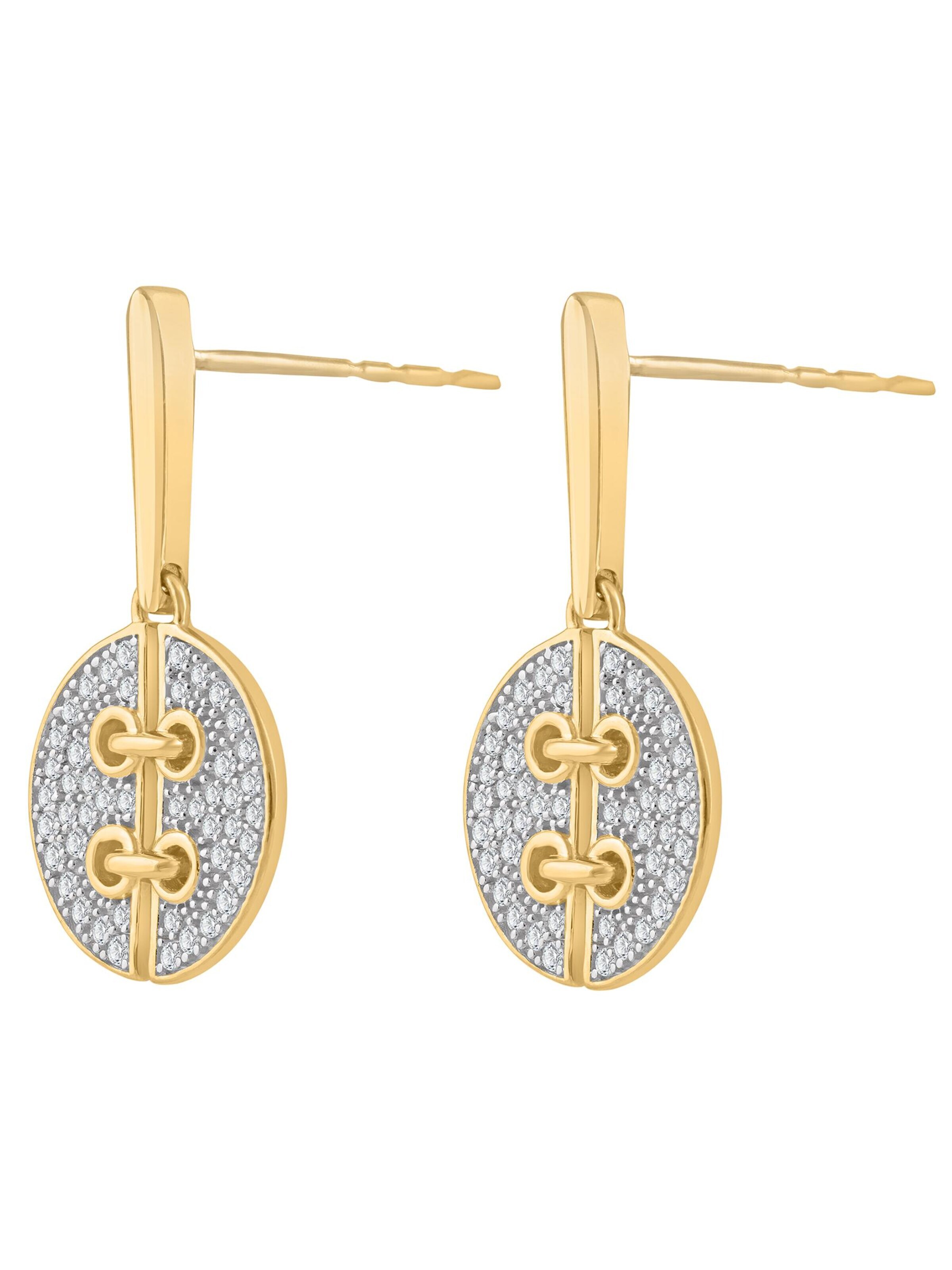 Diamant Exquis - Pendientes en oro